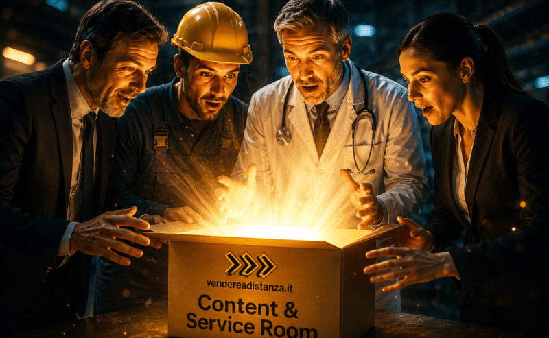 L’Evoluzione del Remote Selling: Perché la tua rete commerciale ha bisogno di una Content & Service Room (CSR)