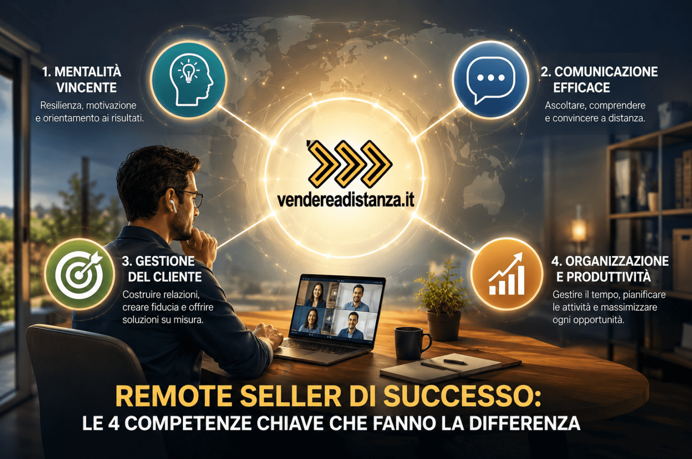 Remote Seller di Successo: Le 4 Competenze Chiave che Fanno la Differenza