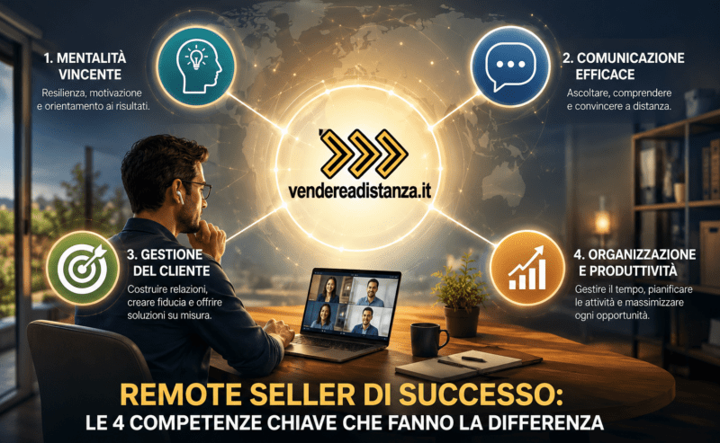 Remote Seller di Successo: Le 4 Competenze Chiave che Fanno la Differenza