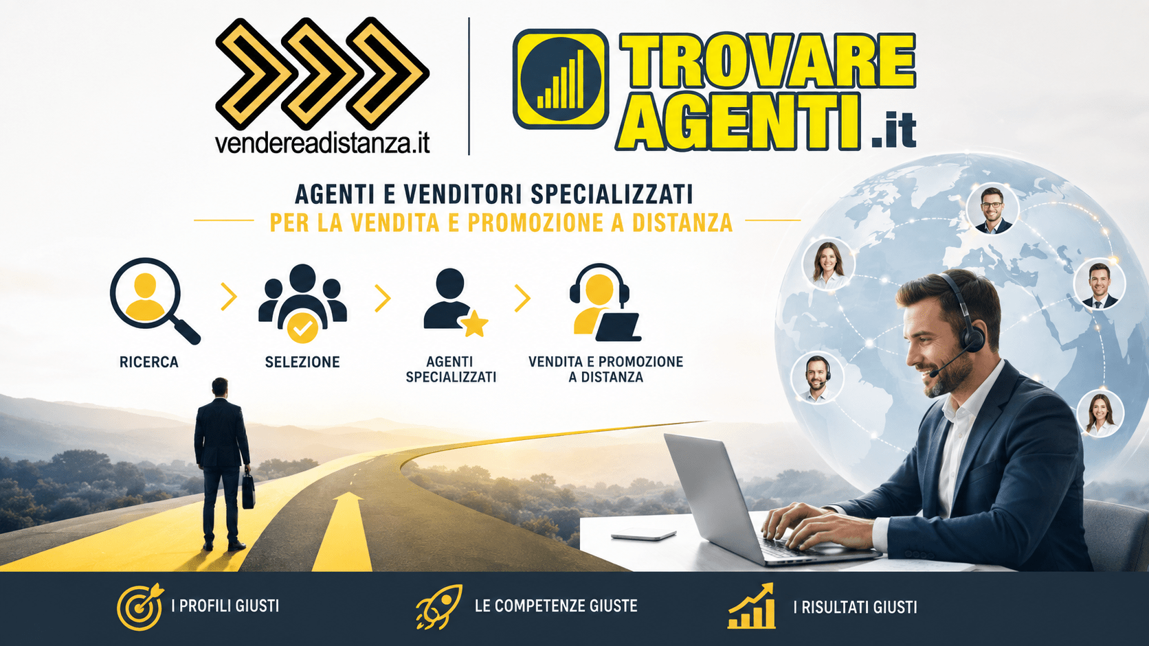 Ricerca e reclutamento venditori a distanza